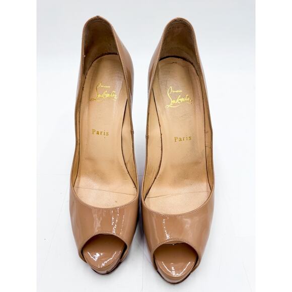 Christian Louboutin Very Prive 120 Nude Patent Leather Heels size 40 - Picture 6 of 8
